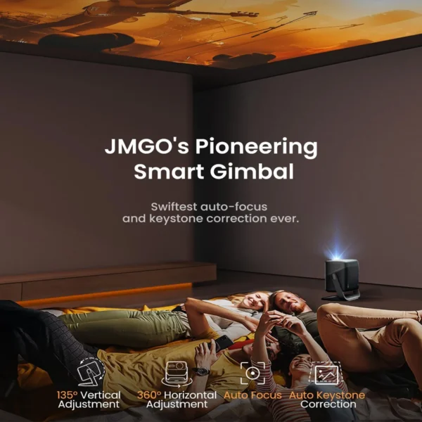 JMGO N1S Pro 4K  Laser Gimbal Projector 2250 ISO Lumens - Image 5